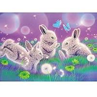 Algopix Similar Product 8 - Yeefant Three Lovely Rabbits Embroidery