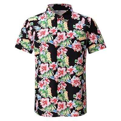 Best Deal for Habit Shirts Mens Hawaiian Shirt Button Down Short