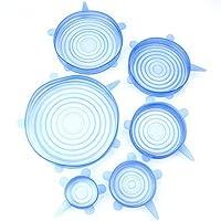 Algopix Similar Product 9 - Silicone Stretch Lids 6 Pack  Bowl