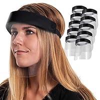 Algopix Similar Product 12 - Salon World Safety Black Face Shields