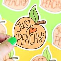 Algopix Similar Product 12 - Just Peachy Peach Vinyl Sticker