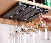 Algopix Similar Product 4 - runruii Wine Glass Holder Under Shelf