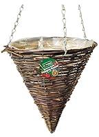 Algopix Similar Product 12 - 12 inch 30cm Dark Rattan Cone Hanging