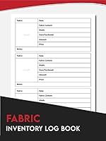 Algopix Similar Product 11 - Fabric Inventory Log Book Fabric