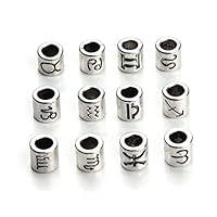 Algopix Similar Product 12 - Linsoir Beads 60 Pcs Antique Silver