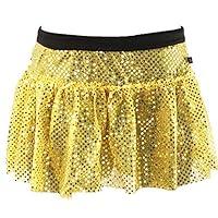 Algopix Similar Product 10 - Yellow Sparkle Running Skirt M