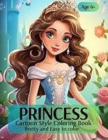 Algopix Similar Product 5 - Princess Coloring Book Cartoon Style