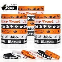 Algopix Similar Product 13 - Halloween Rubber Bracelets 30 PCS Bulk