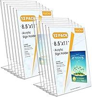 Algopix Similar Product 3 - MaxGear Acrylic Sign Holder 85 x 11