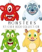 Algopix Similar Product 11 - Monsters Sticker Book Collection Blank