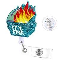 Algopix Similar Product 2 - Fire Dumpster Badge Reel with Swivel