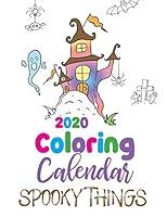Algopix Similar Product 17 - 2020 Coloring Calendar Spooky Things
