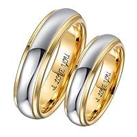 Algopix Similar Product 11 - Aeici 4MM Tungsten Ring I Love You