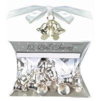 Algopix Similar Product 5 - Double Bell Charms  Silver  Wedding