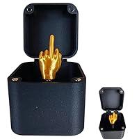 Algopix Similar Product 1 - Middle Finger in BoxGold Spring