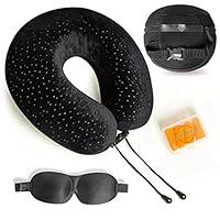 Algopix Similar Product 2 - aeris Purple Memory Foam Travel Pillow