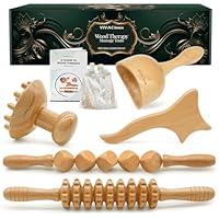 Algopix Similar Product 4 - 5in1 Wood Therapy Massage Tools Kit 