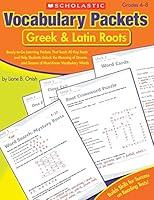 Algopix Similar Product 3 - Vocabulary Packets Greek  Latin