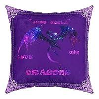 Algopix Similar Product 6 - Homewish Cute Dragon Throw Pillow Cover