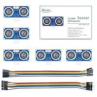 Algopix Similar Product 20 - ELEGOO 5PCS HCSR04 Ultrasonic Module