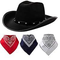 Algopix Similar Product 10 - Spooktacular Creations Black Cowboy Hat