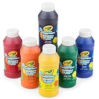 Algopix Similar Product 15 - Crayola Washable Finger Paints 6ct