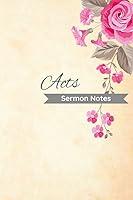 Algopix Similar Product 5 - Acts Sermon Notes Series of notebooks