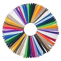 Algopix Similar Product 4 - YAKA 60pcs 9 Inch Nylon Coil Zippers