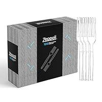 Algopix Similar Product 15 - Zeppoli 120Piece Disposable Clear