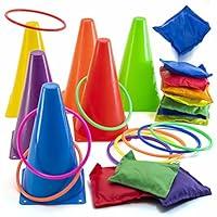 Algopix Similar Product 18 - Prextex Multicolored 3in1 Yard Game
