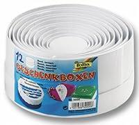 Algopix Similar Product 8 - Geschenkboxen Folia White Plain Round