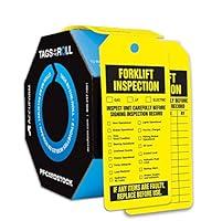 Algopix Similar Product 11 - Accuform Forklift Inspection Tags
