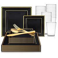Algopix Similar Product 6 - 720 Piece Elegant Disposable Plastic