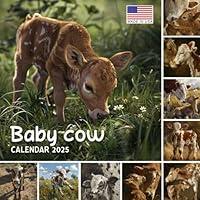 Algopix Similar Product 16 - Baby cow Calendar 2025 365 Days of