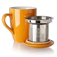 Algopix Similar Product 8 - Adagio Teas Porcelain Mug with Infuser