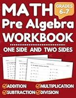 Algopix Similar Product 17 - Pre Algebra Workbook For Grades 6 To 7