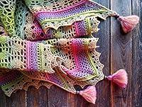 Algopix Similar Product 20 - Crochet wool shawl multicolor handmade
