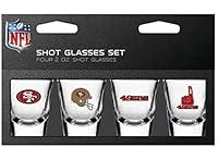 Algopix Similar Product 20 - NFL San Francisco 49ers Shot Glass Set4