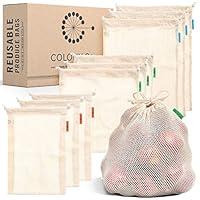 Algopix Similar Product 9 - Reusable Produce Bags Honeycomb Mesh