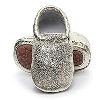 Algopix Similar Product 11 - HONGTEYA Leather Baby Moccasins Hard