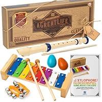 Algopix Similar Product 8 - AGREATLIFE Wooden Xylophone Set for