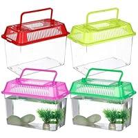 Algopix Similar Product 20 - NOLITOY 4pcs Mini Fish Tank Plastic