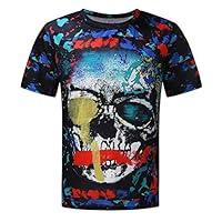 Algopix Similar Product 5 - 3D Graphic Skull TShirts for Men Funny