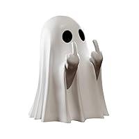 Algopix Similar Product 12 - Middle Finger Ghost Statue Funny