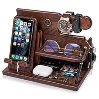 Algopix Similar Product 3 - TESLYAR Wood Phone Docking Station Ash