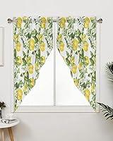 Algopix Similar Product 4 - Litter Star Summer Lemon Swag Valance