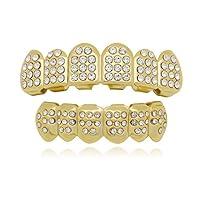 Algopix Similar Product 17 - LuReen 14k Gold 6 Teeth Grillz Hip Hop