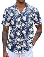 Algopix Similar Product 20 - COOFANDY Mens Resort Wear Hawaiian
