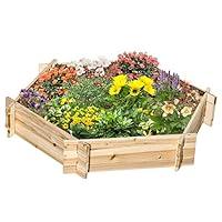 Algopix Similar Product 19 - Wooden Raised Garden Bed Hexagon