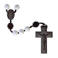 Algopix Similar Product 12 - Rosary Five Decade HowliteJujube Wood